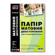 Фотобумага NewTone, матовая двусторонняя 140g/m2, A4, 100л 